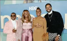  ?? GETTY IMAGES FILE ?? Prentice Penny, Yvonne Orji, Issa Rae and Jay Ellis attend HBO’s final season premiere of ‘Insecure’ on Thursday in Los Angeles.