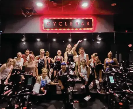 ?? Courtesy CycleBar Pearland ?? CycleBar, an indoor cycling franchise, has opened a facility in Pearland.