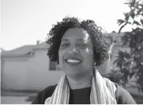  ?? Tribune News Service ?? National Book Award recipient Robin Coste Lewis in front of her childhood home in Compton, Calif.