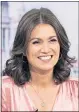  ?? ?? Susanna Reid on Good Morning Britain last week