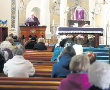  ?? COLM O’REILLY ?? Welcome:
St Mary’s Chapel in Belfast opened its doors to worshipper­s yesterday. Right from top: Marie Madden; Adrian Calderon; Ruairi Crummey; Meta Nolan, and Mairead Campbell