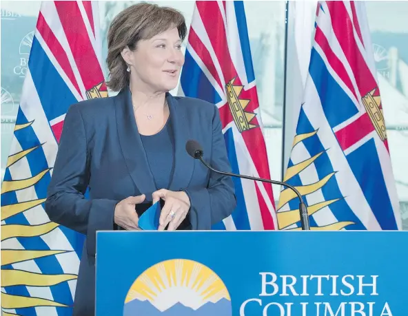  ?? — CP FILES ?? Christy Clark’s Liberal Party won 13 of 17 of British Columbia’s so-called protected ridings in the May 9 election.