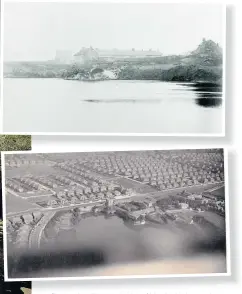  ??  ?? Left: Marden Quarry Park as it looks today and, above, how it used to look