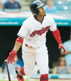  ??  ?? Francisco Lindor, de los Indios de Cleveland, cuenta con el quinto promedio más alto de la Liga Americana con .311.