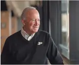  ??  ?? Purdue President Mitch Daniels says if team has a COVID-19, it would shut down.
JENNA WATSON/INDYSTAR