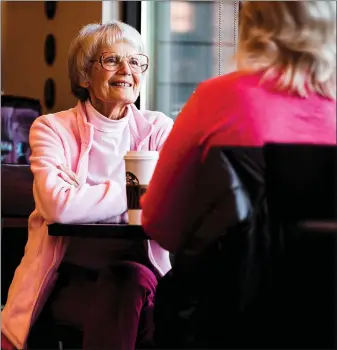  ?? FREE PUBLIC DOMAIN ?? Socializin­g with friends after a workout is a highlight of joining a fitness club community for many in the active aging category.