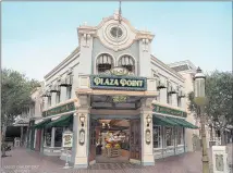  ?? COURTESY OF DISNEYLAND RESORT ?? A rendering envisions the Plaza Point holiday shop at Disneyland, which will sell Christmas-themed goods and more year-round.