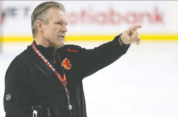  ?? GAVIN YOUNG ?? Calgary Flames interim head coach Geoff Ward says “we’ve done an awful lot of things in the past nine or 10 weeks” to prepare for the upcoming Stanley Cup playoffs.