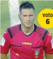  ??  ?? L’arbitro Fabrizio Pasqua, 37 anni