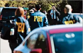  ?? STEPHEN SPILLMAN/EPA ?? Authoritie­s in Austin block off an area to investigat­e the fourth bombing in three weeks.