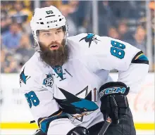  ?? THE ASSOCIATED PRESS/GETTY IMAGES FILE PHOTOS ?? Erik Karlsson, left, gives San Jose a formidable blue line, joining Brent Burns, right, and Marc-Edouard Vlasic.