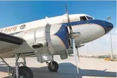  ?? Shafaat Shahbandar­i/Gulf News ?? There are only around 150 aircraft of the Breitling DC-3’s vintage in the world and only a handful still in flying condition.