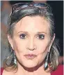  ??  ?? Carrie Fisher.