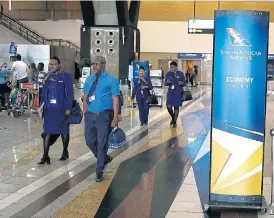  ?? /Alon Skuy ?? Falling silent: OR Tambo Internatio­nal Airport. Acsa, the state’s operator of airports, has lost a major chunk of its revenue base, mainly because of the flight ban imposed by the government.