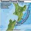  ??  ?? The Hikurangi subduction zone is capable of a significan­t tsunami.