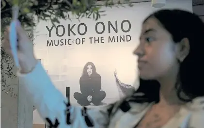  ?? ?? Referente. El arte conceptual y mucho más, para siete décadas de trabajos de Yoko Ono.