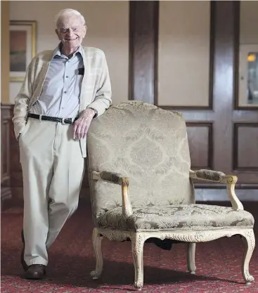  ?? PETER J. THOMPSON / NATIONAL POST FILES ?? British-born author and activist Harry Leslie Smith, who famously described himself as “the world’s oldest rebel,” died Wednesday morning in Belleville, Ont., at age 95.