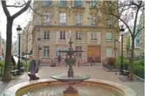  ?? ?? People walk in the Place de d'Estrapade on Friday in Paris.