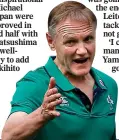  ??  ?? TOUGH GOING: Joe Schmidt