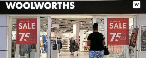  ?? Picture: Siphiwe Sibeko ?? Woolworths fashion business was hit by congestion at ports in the six months to December 2023, though the retailer’s food division remained healthy.