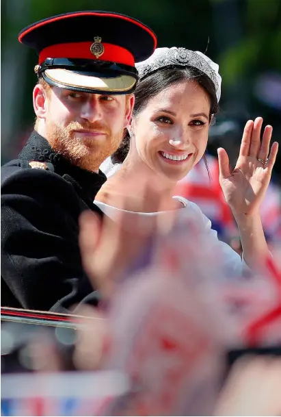  ??  ?? IRELAND’S ROYAL SEAL OF APPROVAL: Visits by the British royals, like Prince Harry and wife Meghan Markle, have come to feel encouragin­gly unremarkab­le and not controvers­ial