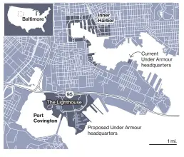  ??  ?? In April, protesters demanded a halt in the approval process for $535 million in city bonds to develop Port Covington until a new mayor and city council take office.