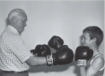  ??  ?? Teaching the boys to box in 1979.