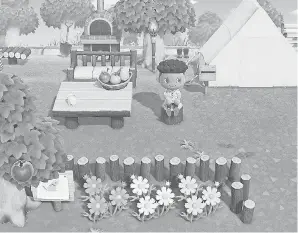  ?? NINTENDO ?? Visiting a friend’s island in Animal Crossing: New Horizons is almost as good as visiting them in person. Almost.