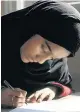 ??  ?? UNIFORM Pupil in hijab