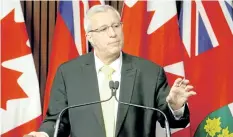  ?? POSTMEDIA NETWORK FILES ?? Ontario PC interim leader Vic Fedeli, says Liberals are responsibl­e for the province losing its competitiv­e advantage.