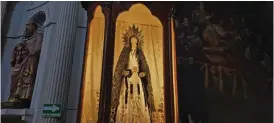  ?? ELVIA GARCÍA ?? La virgen representa consuelo para los fieles.