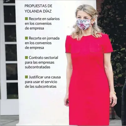  ?? EFE ?? Yolanda Díaz, ayer, tras su nombramien­to como vicepresid­enta tercera del Gobierno.