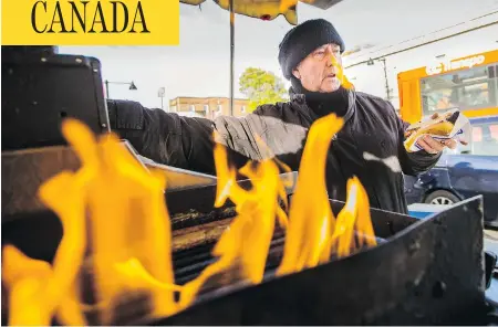  ?? DARREN BROWN / POSTMEDIA NEWS ?? Ottawa street vendor Terry Scanlon, who applied for one of 21 Senate vacancies, says the new appointees don’t represent working-class Canadians.