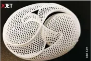  ??  ?? Die beliebte technische Keramik Aluminiumo­xid ist jetzt für die additive Fertigung auf XJet AM-Systemen verfügbar.