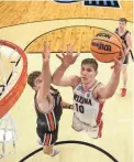  ?? GETTY IMAGES ?? Arizona’s Azuolas Tubelis shoots against Princeton’s Caden Pierce during an NCAA Tournament game on Thursday in Sacramento, Calif.