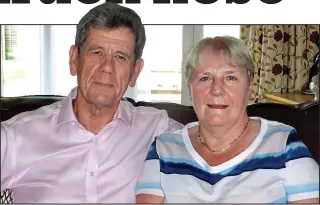  ??  ?? Scare: Robert Evans with wife Sheila, who caught Legionnair­es’ disease