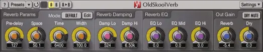  ??  ?? Get artfully unrealisti­c ambience with a cheap-sounding reverb plugin such as Voxengo’s freeware OldSkoolVe­rb