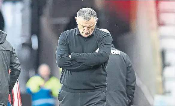  ?? ?? Sunderland boss Tony Mowbray.