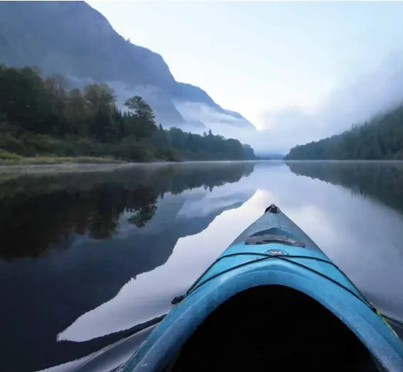  ??  ?? FLORA | WINNER Maxime Legare-vezina Alone in the vastness
Quebec City
On the Jacques-cartier River, Parc national de la Jacques-cartier Early morning, September 2017 Insurance broker, 30