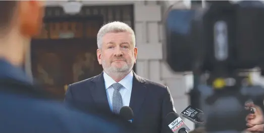 ?? Picture: AAP IMAGE ?? Federal Minister for Communicat­ions Mitch Fifield will hold the key to the coffers for Gold Coast production­s.