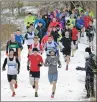  ?? Photo: Iain Ferguson, The Write Image ?? A colourful start to Lochaber Athletic Club’s Leanachan 10k race at Nevis Range on Sunday, the last winter league race of the year.