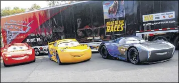  ?? PIXAR ?? As expected, the third installmen­t in Disney and Pixar’s $1 billion “Cars” franchise easily took the top spot.