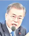  ??  ?? Moon Jae-in