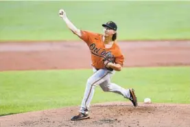  ?? JULIO CORTEZ/AP ?? Orioles reliever Hunter Harvey could get increased work in the season’s final month.