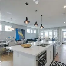  ??  ?? The Cayenne’s bright and open kitchen is the heart of the home.