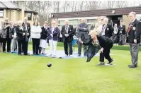  ??  ?? First bowl They had a short game before returning to the clubhouse