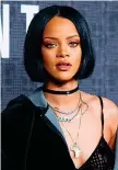  ??  ?? Rihanna Nonostante le sue posizioni pro Palestina, ha cantato a Tel Aviv