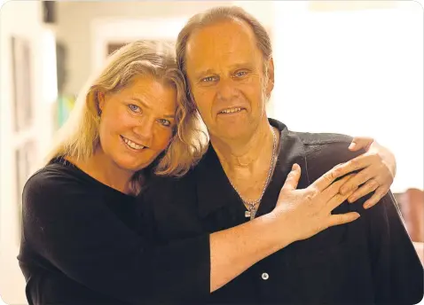  ??  ?? Walter Trout and his wife Marie faced a $2 million bill following his treatment.