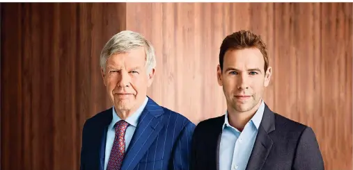  ??  ?? Dr. Jens Ehrhardt (links) gründete DJE Kapital. Sein Sohn Dr. Jan Ehrhardt setzt als stellvertr­etender Vorstandsv­orsitzende­r die Erfolgsges­chichte fort.
