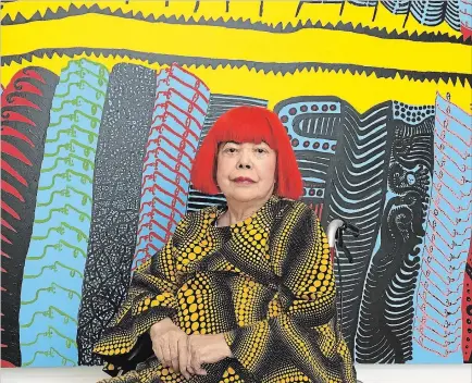  ?? ANNA FIFIELD WASHINGTON POST ?? Prolific avant-garde Japanese artist Yayoi Kusama has lived in a psychiatri­c institutio­n in Japan for the past 40 years.